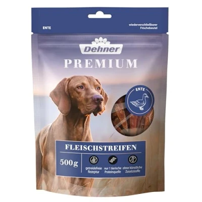 Afbeelding van Dehner Premium hondensnack, eendenborstfilet in reepjes, 500 g