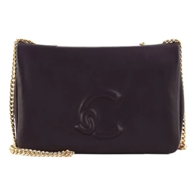 Afbeelding van COCCINELLE Leren schoudertas avondtas Dulse Mini Bag Smooth Leather Prune donkerpaars