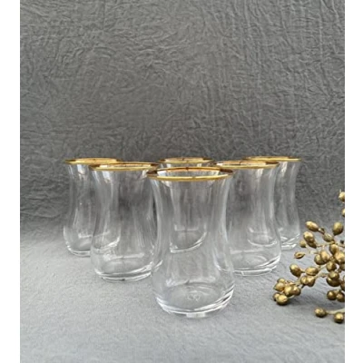 Afbeelding van Pasabahce Golden Touch Tempo Theeglazen, 6 stuks