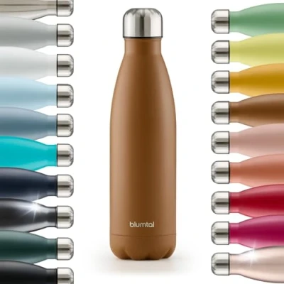 Afbeelding van Blumtal Thermosfles Met dubbele wand Thermosbeker Koffie, Thee en Koele dranken Travel Mug 350ml Pumpkin Spice Oranje