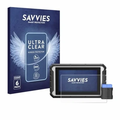 Afbeelding van Savvies Screenprotector voor ArtiDiag 900BT Folie Beschermfolie transparant (6 Stuks)