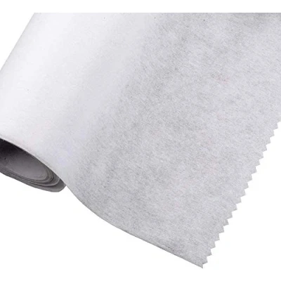 Afbeelding van The Bead Shop Opstrijkbare/smeltbare tussenstof zwaar gewicht 90 cm breed 3 meter wit (niet geweven)