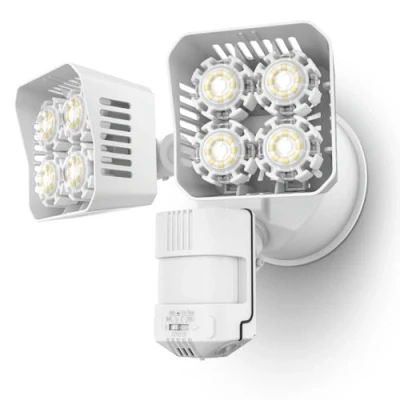 Afbeelding van SANSI LED Spotlight met Bewegingsdetector Buiten, 36W 3600lm Buitenlicht Bewegingsdetector, 5000K Super Helder Beveiligingslicht, IP65 Waterdichte Verlichting voor Garage, Wit