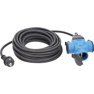 Afbeelding van AS Schwabe 62059 Stroom Verlengkabel 16 A Zwart 10.00 m H07RN F 3G 1,5 mm²