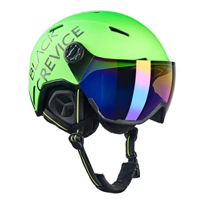 Afbeelding van Black Crevice Vail Skihelm met vizier, neongroen, M (55 58 cm)