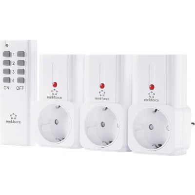 Afbeelding van Renkforce Stopcontactset 4 delig Binnen 2000 W