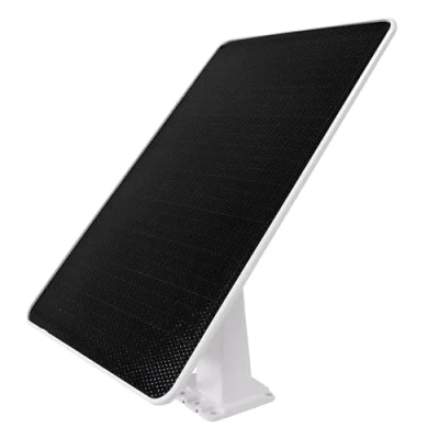 Afbeelding van NIVIAN Zonnepaneel 9 W voor IP beveiligingscamera&#039;s, USB Type C aansluiting en micro adapter, eenvoudige installatie met verstelbare houder, wit