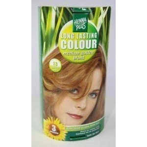 Afbeelding van Hennaplus Long Lasting Colour Medium Golden Blond 7.3 100 Ml