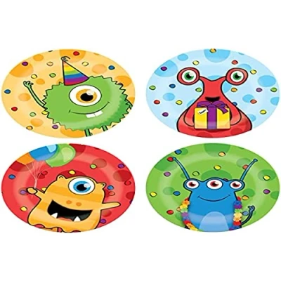 Afbeelding van Bord Monster Party 23cm 8 stuks