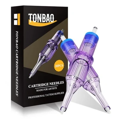 Afbeelding van TONBAO 20 stuks tattoocartridgenaalden 1207RS wegwerpbare #12 Bugpin Round Shader cartridge (1207RS stuks)