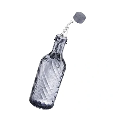 Afbeelding van mixcover glazen fles, compatibel met SodaStream Crystal 2.0, uniek design en 10% meer volume, accessoires voor Soda Stream, karaf