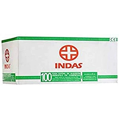 Afbeelding van GASA ESTERIL INDAS CAJA 100 UNID SOBRE 5 U