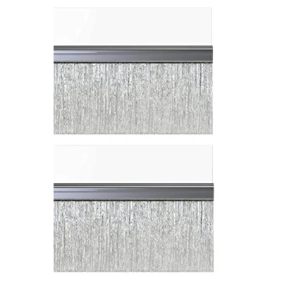 Afbeelding van STORMGUARD 02AM0031000CL BDS zelfklevende onderkant van de deurborstel tochtafdichting, helder, 1 m, set 2 stuks