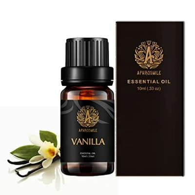 Afbeelding van etherische olie vanille voor diffuser, 100% pure aromatherapie luchtbevochtiger, massage, therapeutische kwaliteit thuis 0.33oz 10ml