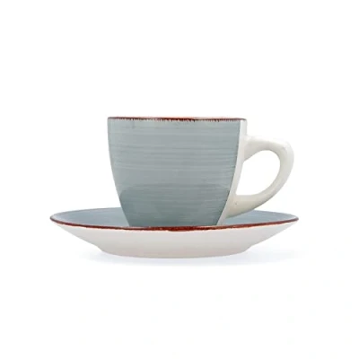 Afbeelding van Quid Vita Morning Set met 2 kopjes schoteltje, 22 cl, blauw
