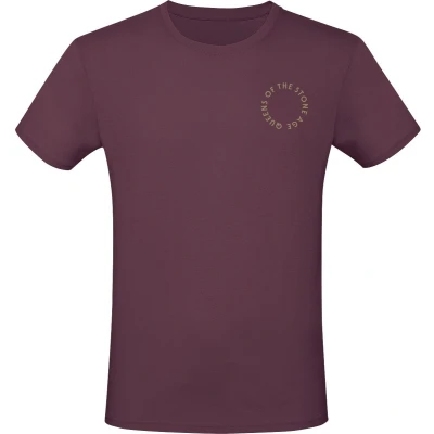 Afbeelding van Queens Of The Stone Age In Times New Roman Snakes T shirt bordeaux 3XL