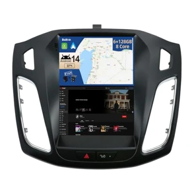 Afbeelding van JOYX [6G + 128G] Android 12 autoradio geschikt voor Ford Focus (2010 2013) Draadloze CarPlay Auto Camera en MIC IPS 9,7 inch 2 Din Ingebouwde DSP SWC WiFi DAB Fast boot 360