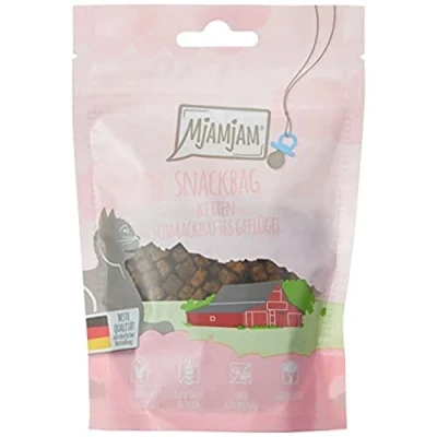 Afbeelding van MjAMjAM premium Snack for Kittens Snackbag Kitten smakelijk gevogelte, pak van 1 (1 x 125 g), natuurlijk zonder synthetische conserveermiddelen