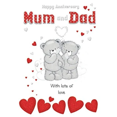 Afbeelding van Leuke Annivesary Card Mama &amp; Papa 9 x 6 inch Piccadilly Greetings