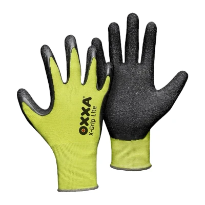 Afbeelding van Werkhandschoen OXXA X Grip Lite 51 025 Maat 7 S Zwart/Geel