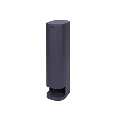 Afbeelding van BOLD 19486 VOLO slim tuinstopcontact buiten (stopcontactzuil) antraciet (2x Schuko Smart Home (iOS &amp; Android) WLAN 3680 Watt 9,5 x 13,5 38,5 cm Eenvoudige montage)