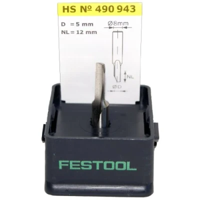 Afbeelding van Festool Accessoires HS S8 D 5/12 Groeffrees 490943