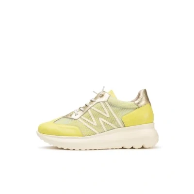Afbeelding van Wonders Cyber Azure Sneakers laag, Dames, Maat: 40, platino Leer en textiel