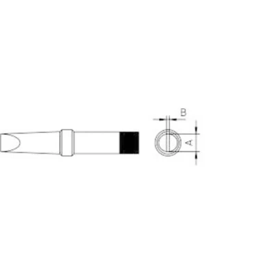 Afbeelding van Weller 4PTA6 1 soldeerpunt Platte vorm Grootte 1.6 mm Inhoud: stuk(s)
