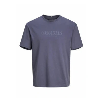 Afbeelding van Jack &amp; Jones Jorfrederiksberg TEE CREW NECK NOOS Tshirt print, Heren, Maat: Small, Nightshadow blue