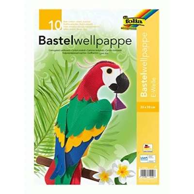 Afbeelding van Golfkarton Folia E golf 25x35cm 10 vel assorti