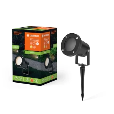 Afbeelding van LEDVANCE ENDURA HYBRID NAUT SPIKE buitenlant., hybrideverl., 2W, 100lm, warm witte lichtkleur, 3.000K kleurtemperatuur, zwart, kunststof, beschermingsklasse IP44 en IP67, zonne energie netvoeding