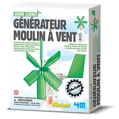 Afbeelding van 4m Kidzlabs green science: windmolen generator frans