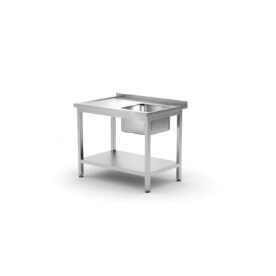 Afbeelding van Enkele Spoeltafel Met Schap HENDI Kitchen Line 1000x700x(H)850mm Horeca &amp; Professioneel