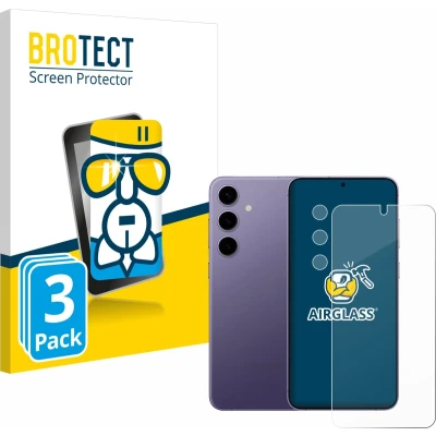 Afbeelding van BROTECT Screenprotector voor Samsung Galaxy S24 (Voor+Camera) Folie Beschermfolie Beschermglas transparant (3 Stuks)