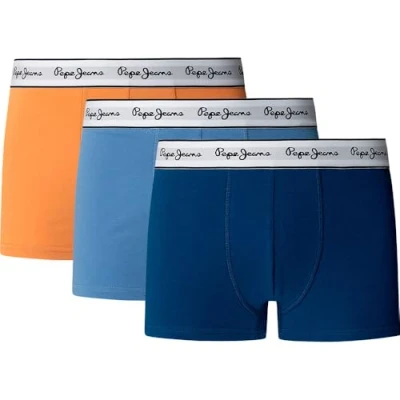 Afbeelding van Pepe Jeans Solid 3 PACK Onderbroeken, Heren, Maat: Small, Anyil blue