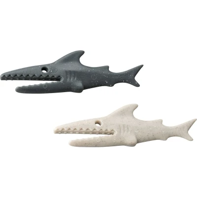 Afbeelding van Koziol Recycled Sharky Vershoudclip Set van 20 Stuks Gerecycled Kunststof Bruin