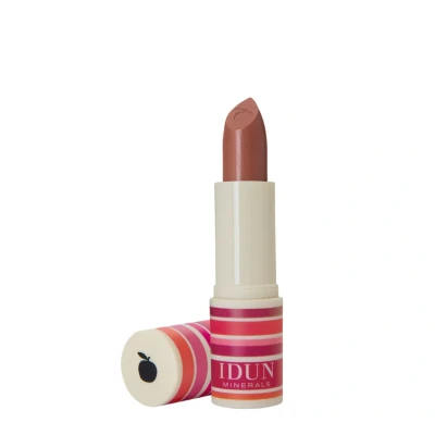 Afbeelding van IDUN Minerals Matte Lipstick Lippenstift Lingon pink terracotta, Dames, Maat: 4 g, terracotta