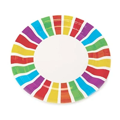 Afbeelding van Baker Ross FC994 Regenboog Partij borden Set van 10, Kids borden, Verjaardagsfeestje papier Plates