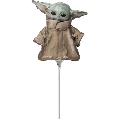 Afbeelding van AMSCAN Baby Yoda The Mandalorian folieballon 23 cm