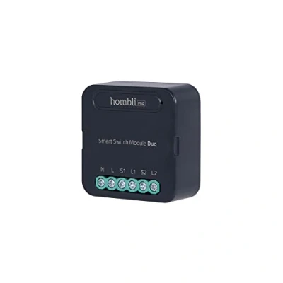 Afbeelding van Hombli Smart Switch Module Retrofit Wifi schakelaar voor dubbele wandschakelaar of stopcontact Bediening via Mobiele App Geen hub nodig
