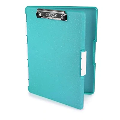 Afbeelding van Dexas Slimcase 2 opbergklembord met zijopening, 12,5 x 9,5 inch, groenblauw glitter 3517 320GWP