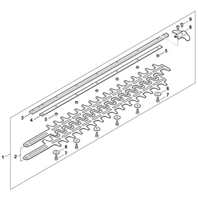 Afbeelding van Stihl HLA 65, 66, 85 en 86 heggenschaarmessen set, 50 cm