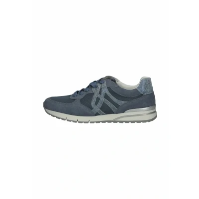 Afbeelding van Gabor Sneaker Sneakers laag, Dames, Maat: 36, Nautic blue Veloursleer