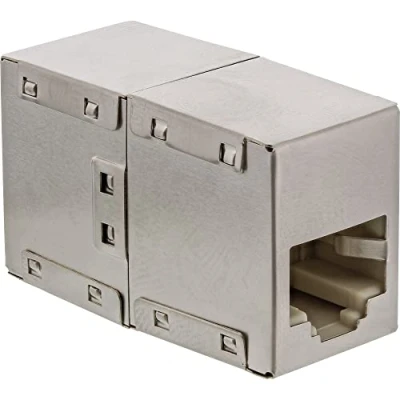 Afbeelding van InLine® Cat.5e adapter, volledig afgeschermd, metaal, 2x RJ45 V/V, 1:1