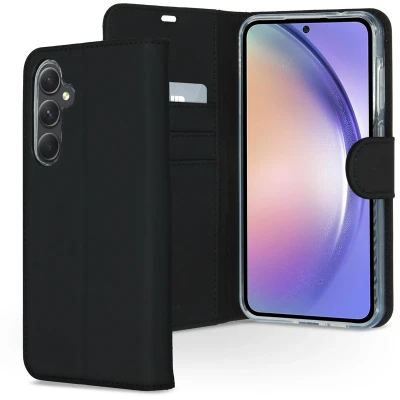 Afbeelding van Samsung Galaxy A55 Hoesje Kunstleder Accezz Bookcase Zwart Telefoonhoesje