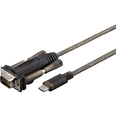 Afbeelding van Microconnect USB 3.1CRS232 seriële kabel, zwart, 1 m, C DB9, kabel (zwart, C, stekker/stekker)