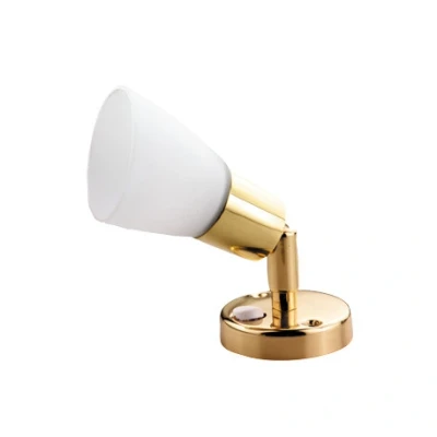 Afbeelding van Wandlamp led messing