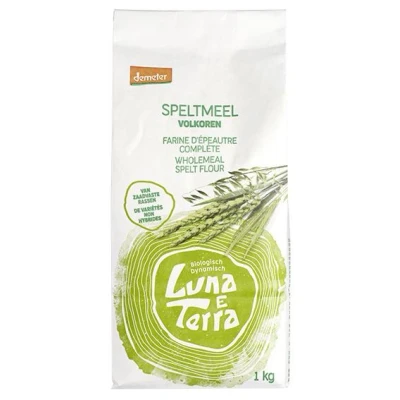 Afbeelding van Luna E terra Speltmeel volkoren demeter bio 1 kilog