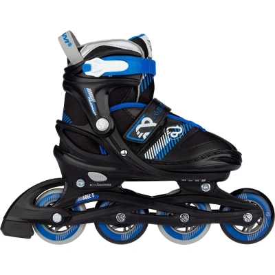 Afbeelding van Nijdam Inline Skates Verstelbaar Go Crossing Zwart/Blauw 33 36
