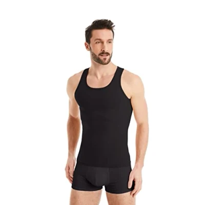 Afbeelding van Cotton Compression Tank FINN Design Black